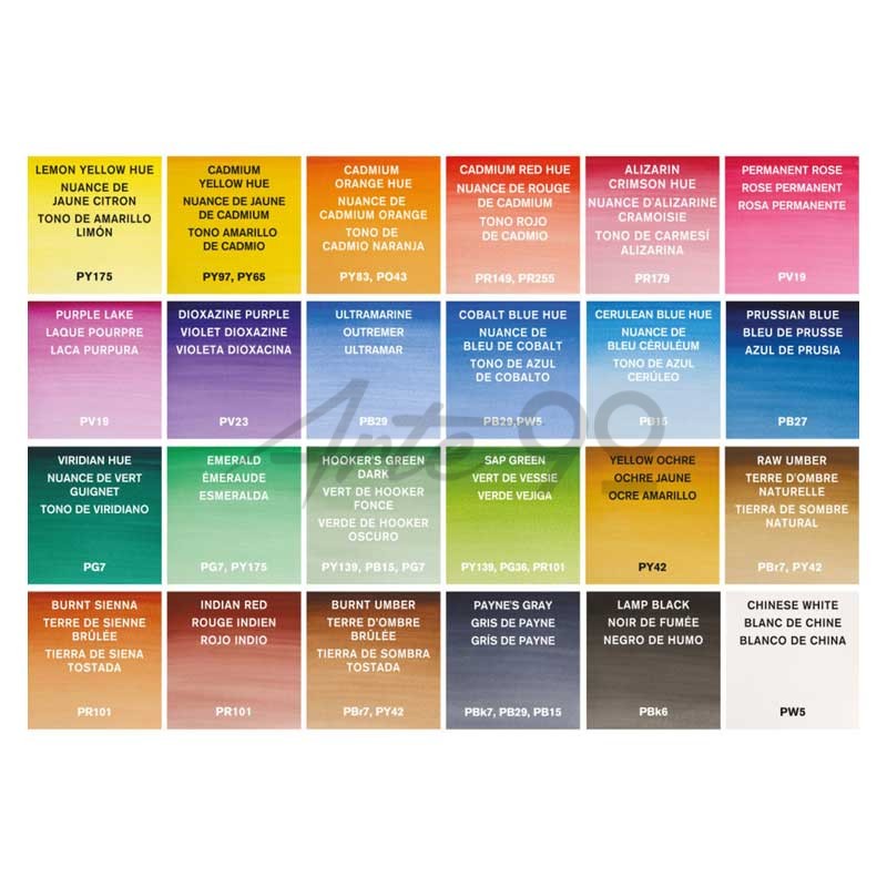 Set acquarello Cotman "Painting Plus", 24 mezzi Godet