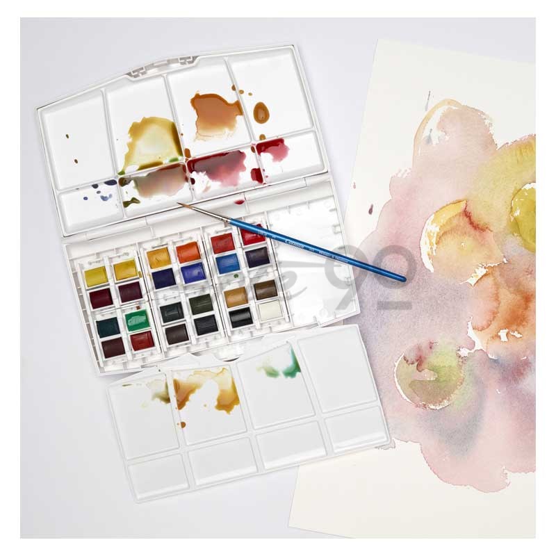 Set acquarello Cotman "Painting Plus", 24 mezzi Godet