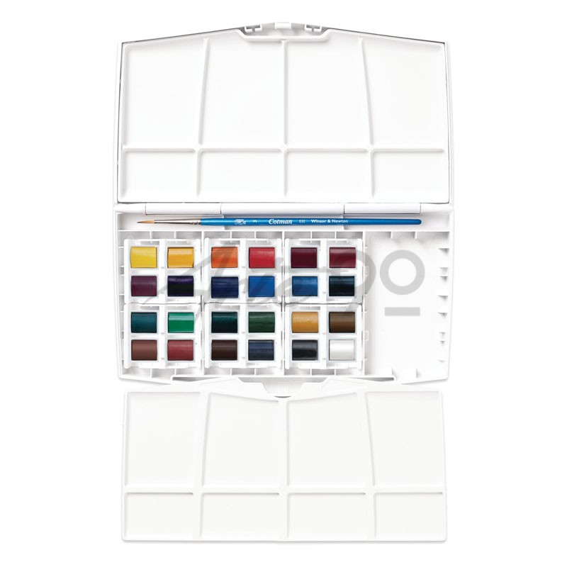 Set acquarello Cotman "Painting Plus", 24 mezzi Godet