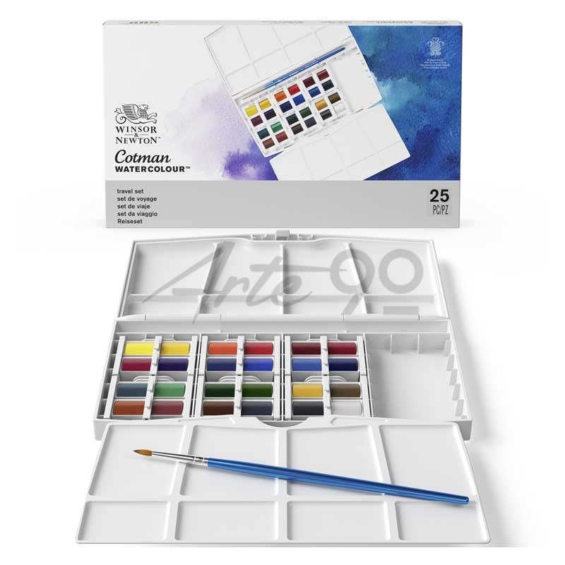 Set acquarello Cotman "Painting Plus", 24 mezzi Godet