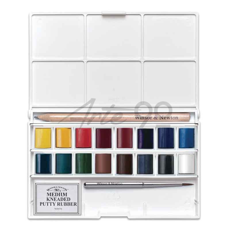Set acquarello Cotman "Sketchers De Luxe", 16 mezzi Godet + accessori