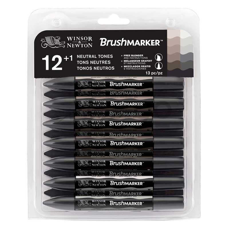 Set Brushmarker Toni Grigi, 12+1 pennarelli