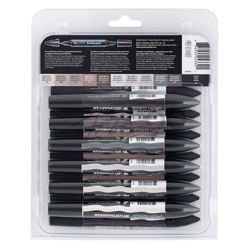 Set Brushmarker Toni Grigi, 12+1 pennarelli