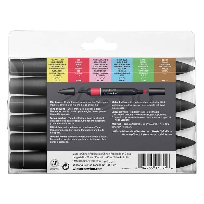 Set ProMarker Toni Medi, 6 pennarelli