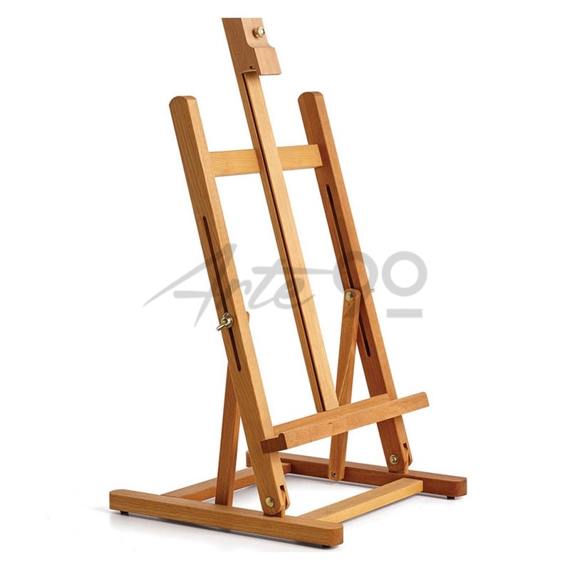4 Cavalletti Da Tavolo In Legno Di Pino 40 Cm - Pieghevoli, Per Esporre Quadri, Tele E Cornici