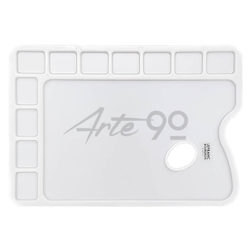 Tavolozza in plastica rettangolare 24x34 cm. - 11 incavi