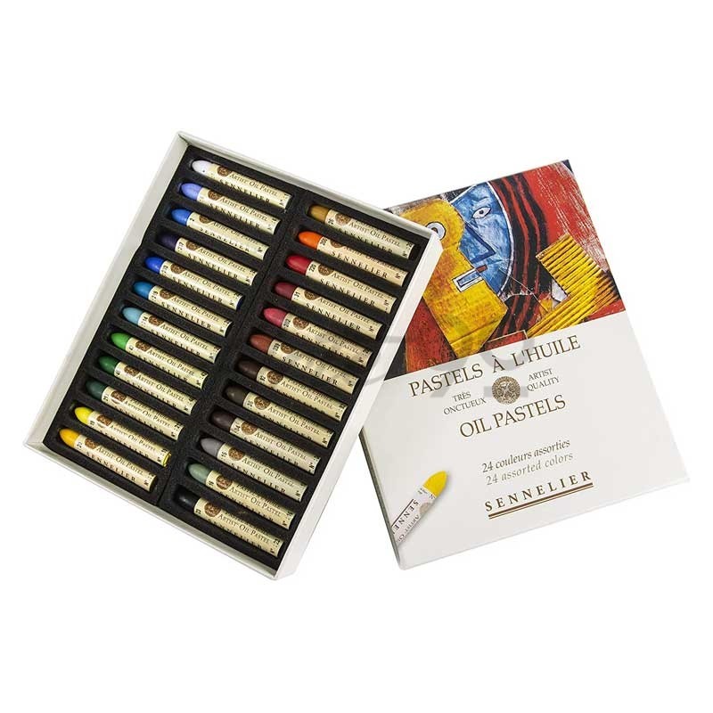 Set 24 Pastelli ad Olio
