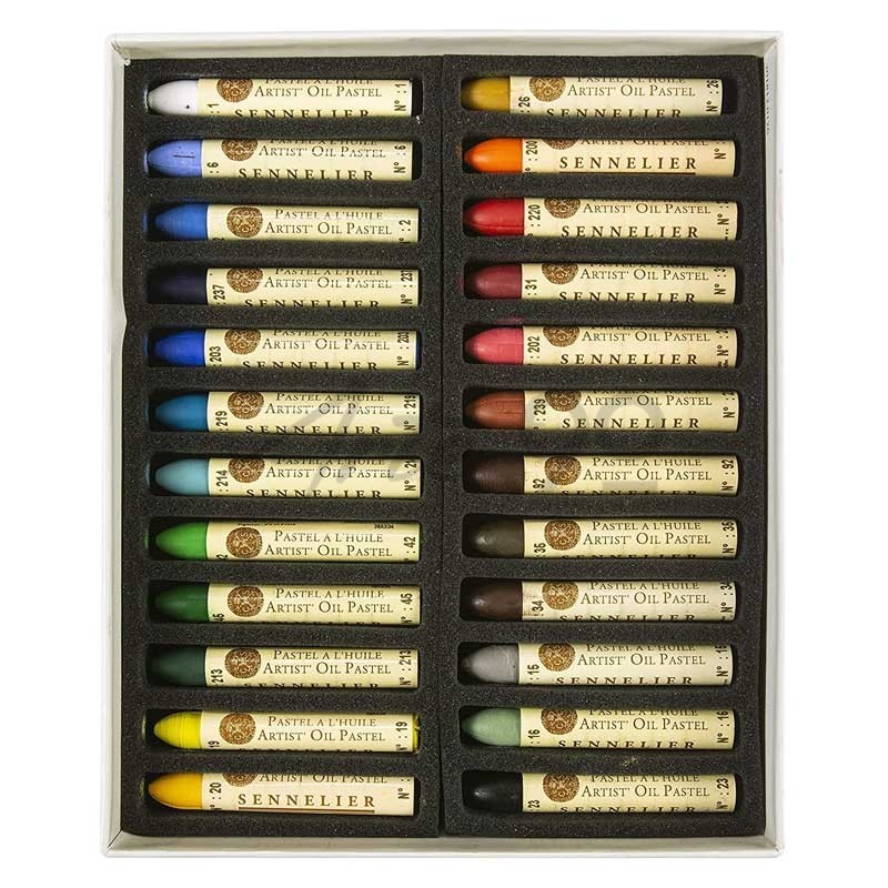 Set 24 Pastelli ad Olio