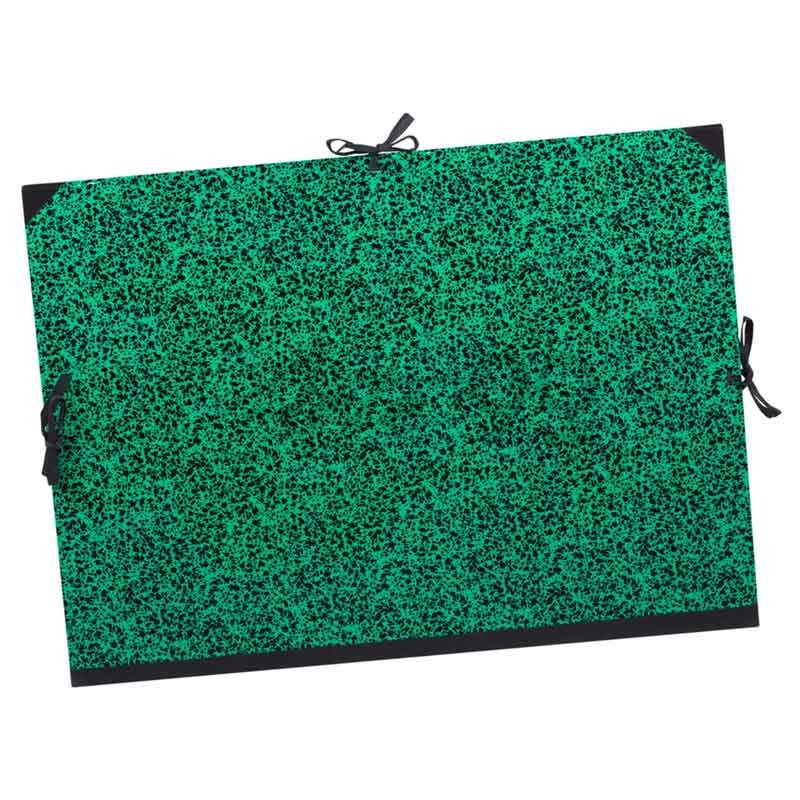 Cartella Porta Disegni Verde, 80x61 cm - Chiusura con Cordoni